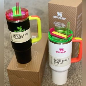 Stanley neon Bundle | 40 oz white neon | 30 oz black neon